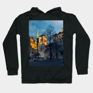 Sunset over Switzerland Streets Hoodie